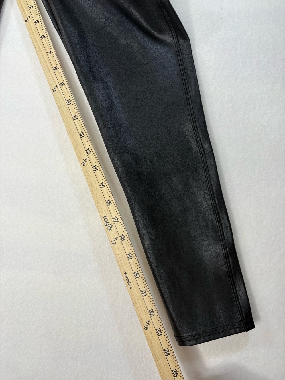 Spanx Faux Leather Leggings Black Size Petite XL Shaping Comfort New - Picture 7 of 10